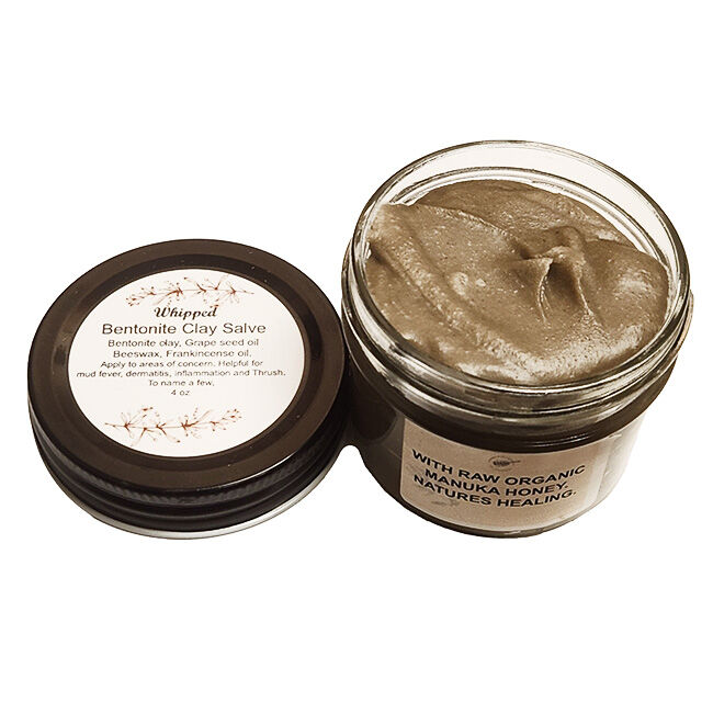 Damon Farm Herbals Whipped Bentonite Clay Salve with Raw Organic Manuka Honey - 4 oz image number null