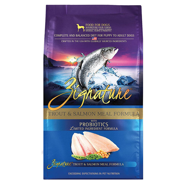 Zignature Trout and Salmon Dry Dog Food image number null