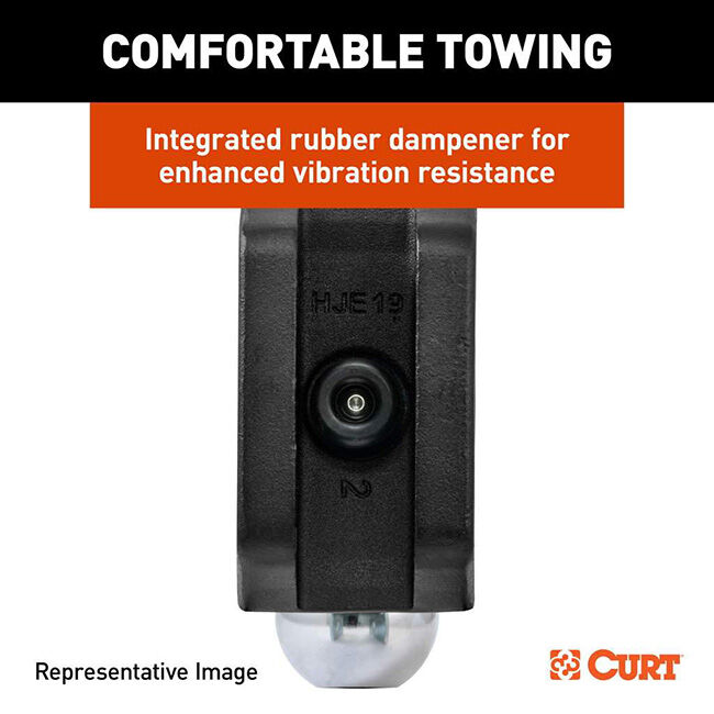 CURT HD Adjustable Trailer Hitch Ball Mount with Dual Ball - 2-1/2" Shank image number null