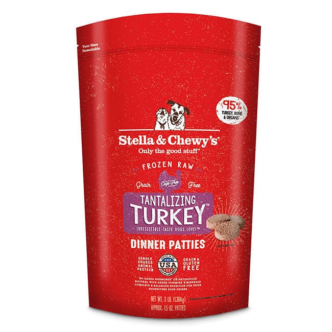 Stella & Chewy's Tantalizing Turkey Frozen Raw Dinner Patties The