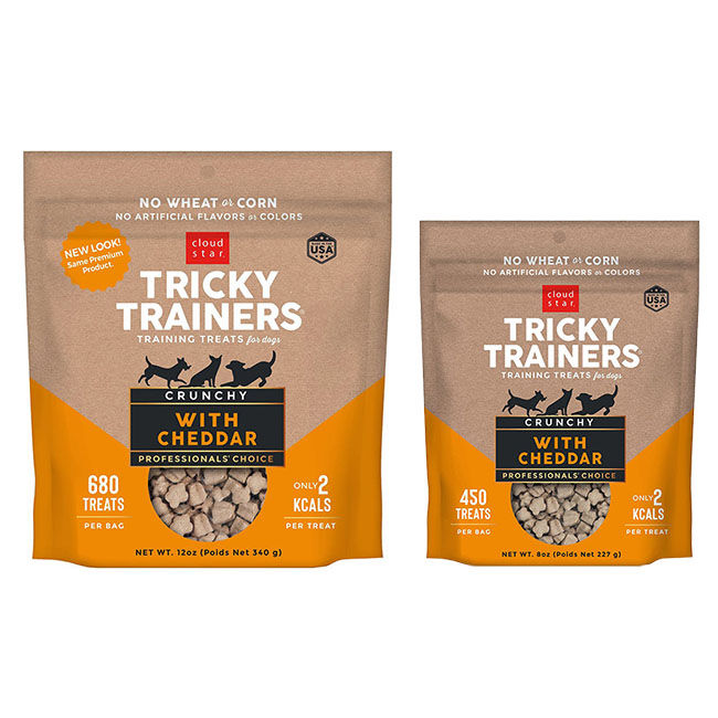 Cloud Star Tricky Trainers Crunchy Dog Treats - Cheddar image number null