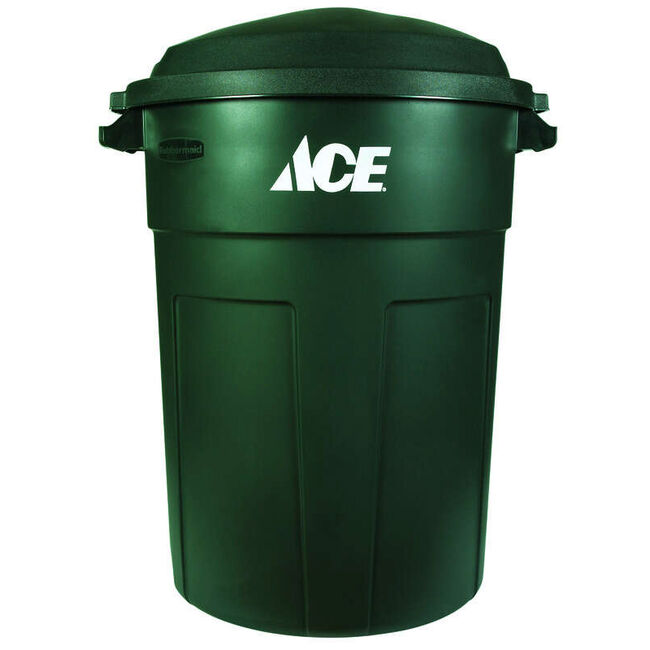 Ace Hardware 32-Gallon Plastic Garbage Can with Lid image number null
