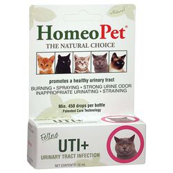 HomeoPet Feline UTI+ - Homeopathic UTI Relief for Cats