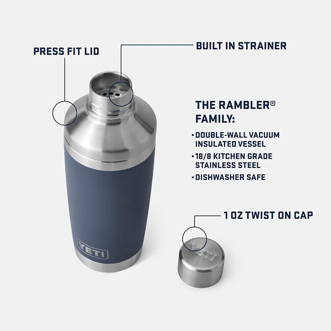 YETI Rambler 20 oz Cocktail Shaker - Navy image number null
