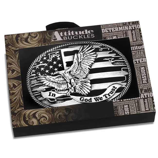 Montana Silversmiths Forged in Freedom Buckle image number null