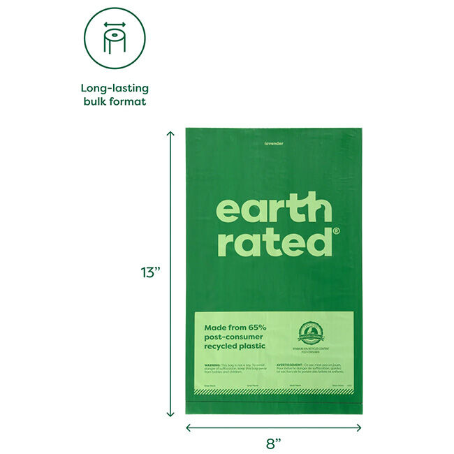 Earth Rated Poop Bags - Bulk Single Roll - Unscented image number null