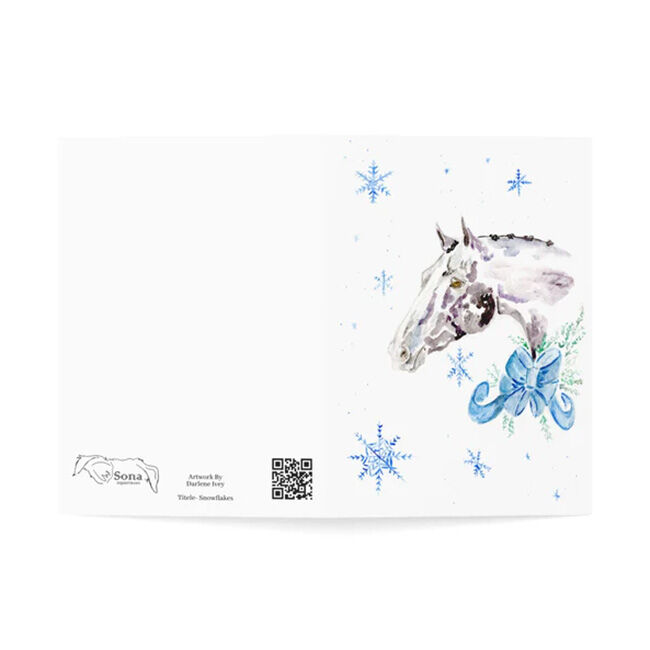 Sona Equestrian Greeting Cards - 10-Pack - Snowflake image number null