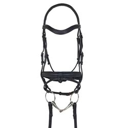 Ovation Rosegold Dressage Bridle with Crank Noseband and Flash