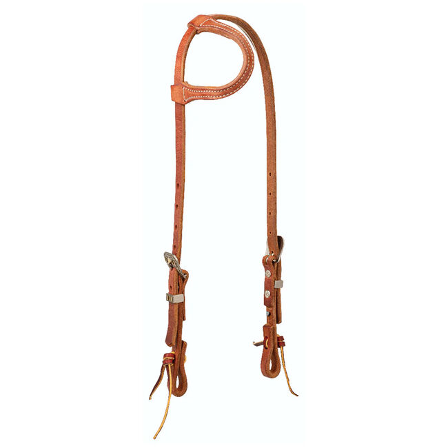 Weaver Equine Premium Harness Leather Headstall with Sliding Ear - Closeout image number null