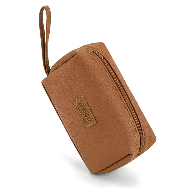 Wrangler Structured Crossbody Work Tote with Pouch - Brown image number null