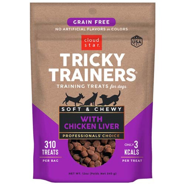 Cloud Star Tricky Trainers Chewy Treats with Chicken Liver image number null