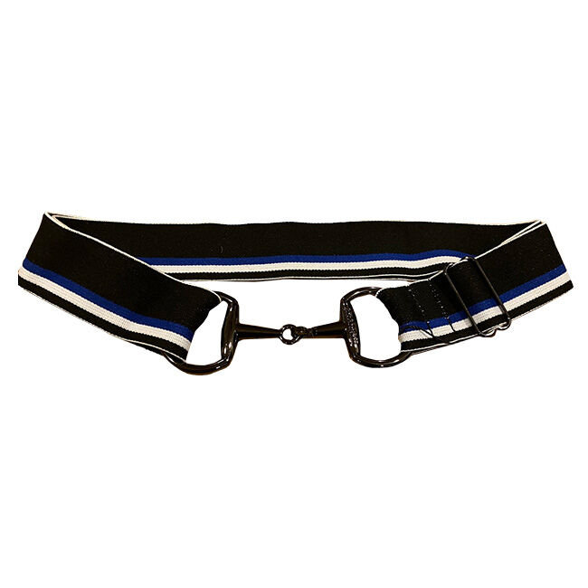 Anademi Stretch Belt with Black Bit Buckle - Stripes image number null