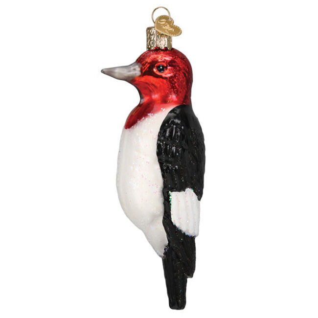 Old World Christmas Ornament - Red-Headed Woodpecker image number null