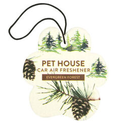 Pet House Candle Car Air Freshener - Evergreen Forest