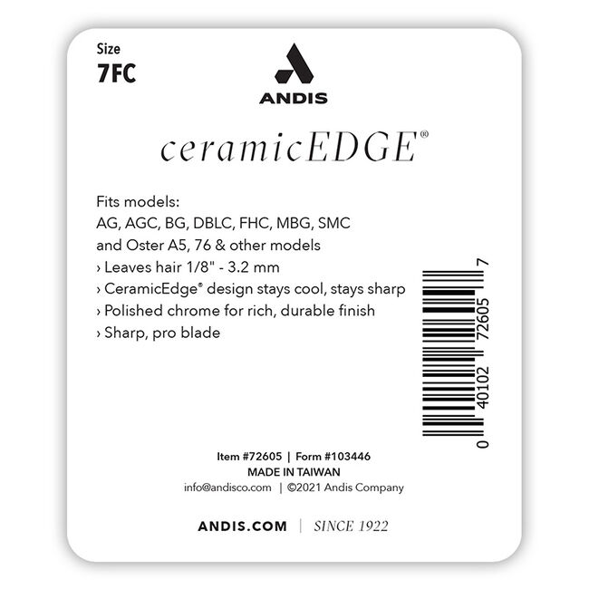 Andis CeramicEdge AG Series Blades image number null