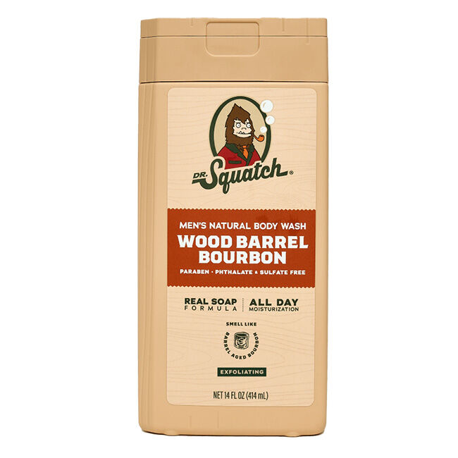 Dr. Squatch Men's Natural Body Wash - Wood Barrel Bourbon - 14 oz image number null