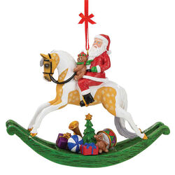 Breyer 2021 Holiday Rocking Horse Santa Ornament