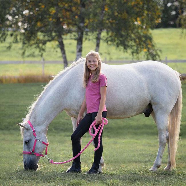 Horze Kids' Madison Silicone Full Seat Tights - Black - Closeout image number null