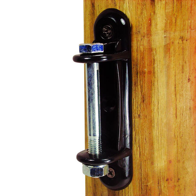 Field Guardian Wood Post - 2" Polytape Metal Split Bolt Tensioner - Black image number null