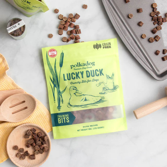 Polkadog Lucky Duck - Crunchy Bits for Dogs image number null