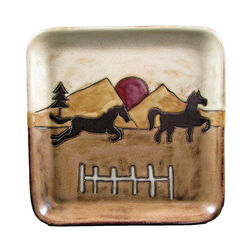 Galleyware Mara 8" Ceramic Plate - Equestrian