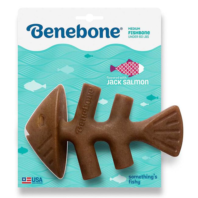 Benebone Fishbone Dog Chew - Jack Salmon Flavor image number null