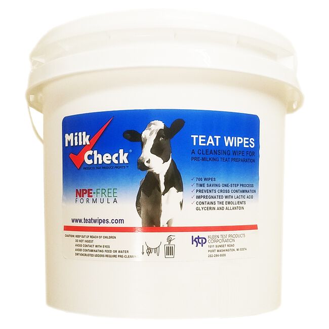 Milk Check Teat Wipes Pail image number null