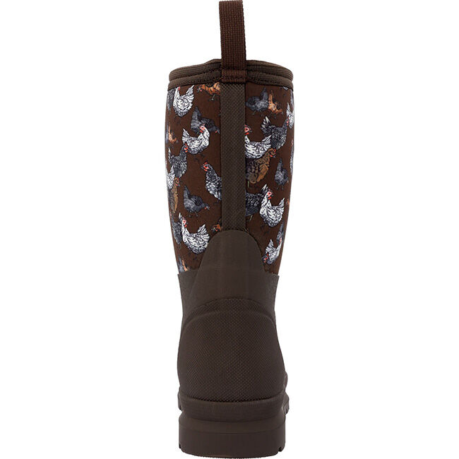 Muck Boot Company Kids' Chore Classic Boot - Brown/Chickens image number null