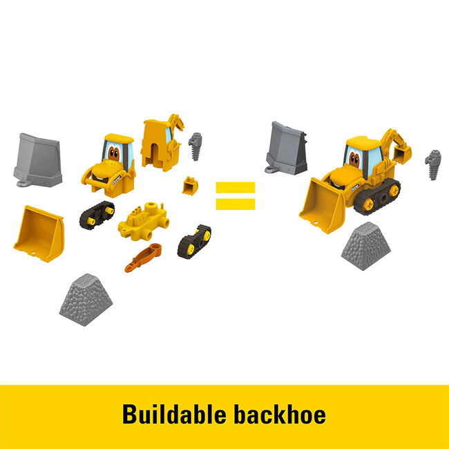 TOMY John Deere "Build-A-Buddy" Construction Backhoe Loader image number null