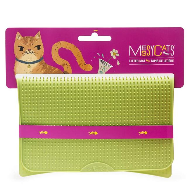 Messy Mutts Silicone Litter Mat Purple image number null