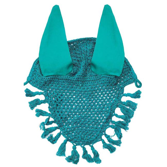 Horse Fare Crochet Ear Net with Tassels image number null