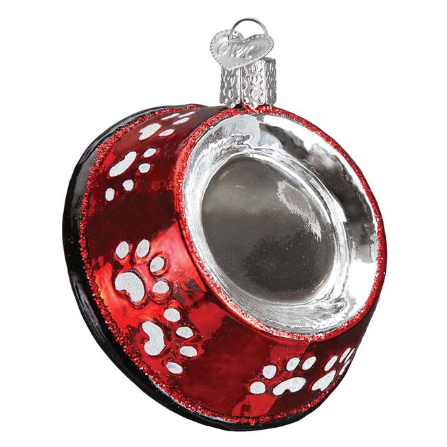 Old World Christmas Ornament - Dog Bowl image number null