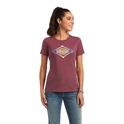 Ariat Women's Sol T-Shirt - Burgundy Heather