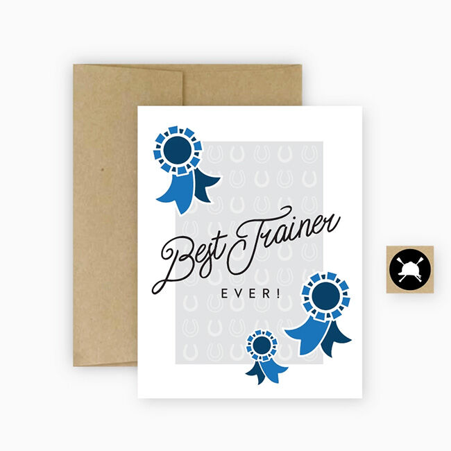 Hunt Seat Paper Co. Card - Best Trainer Ever image number null