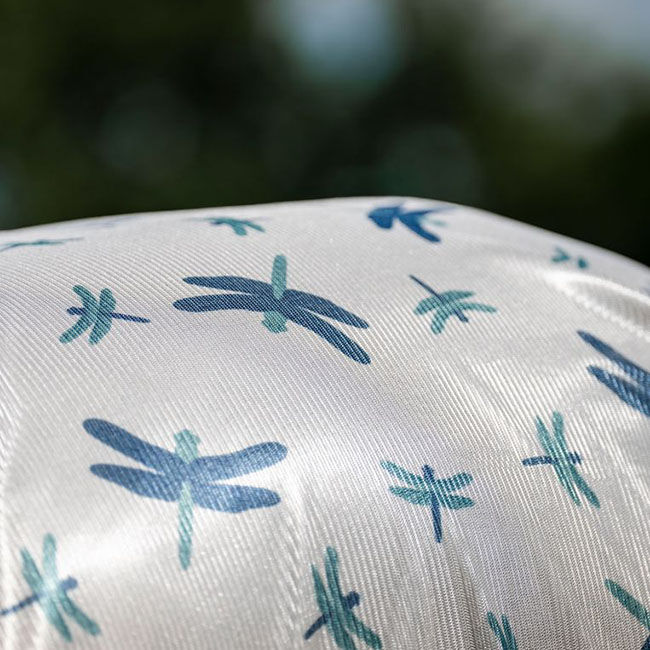 Horseware Amigo Integrated Fly Sheet - Dragonfly Print/Silver/Blue/Sage image number null