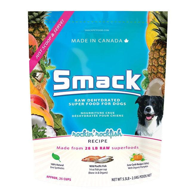Smack Raw Dehydrated Super Food for Dogs - Rockin' Rockfish Recipe image number null