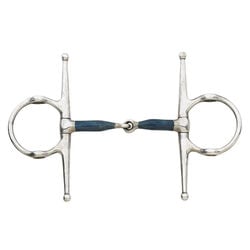 Centaur Jointed Full Cheek Gag Bit with Blue Steel