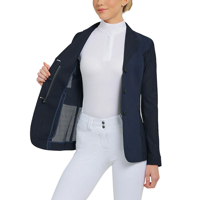 RJ Classics Women's Harmony Mesh Show Coat - Navy image number null