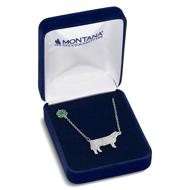 Montana Silversmiths 4-H Steer Showman Necklace image number null
