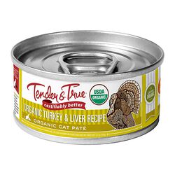 Tender & True Canned Cat Food - Organic Turkey & Liver - 5.5 oz