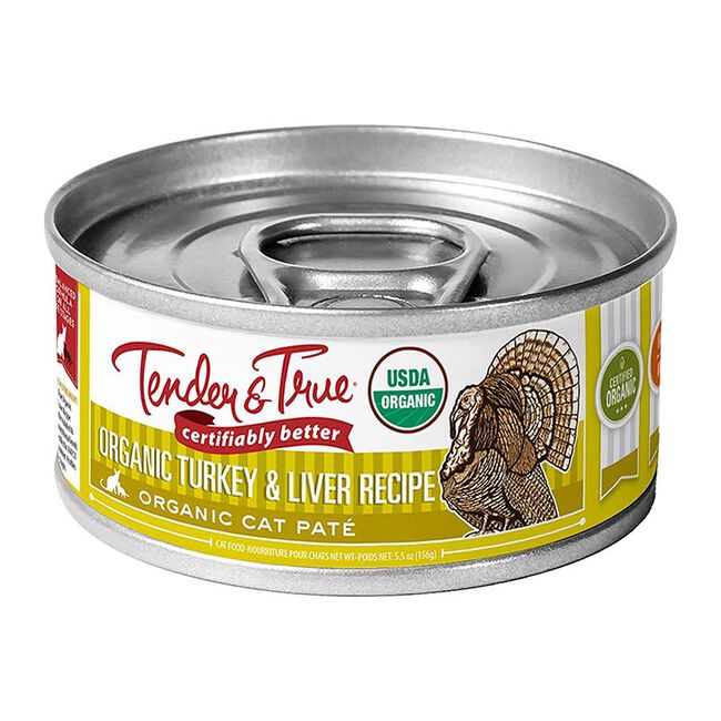 Tender & True Canned Cat Food - Organic Turkey & Liver - 5.5 oz image number null