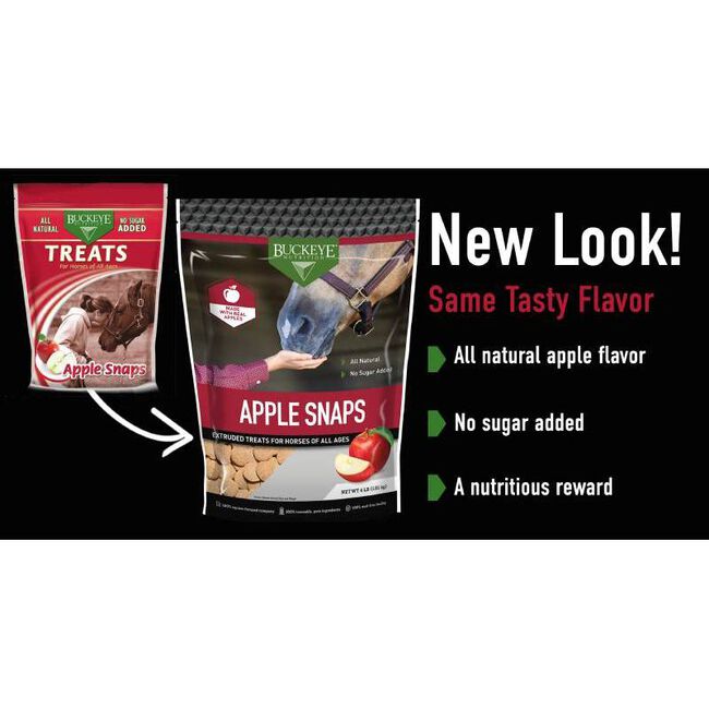 BUCKEYE™ Nutrition All Natural No Sugar Added Apple Snaps Treats - 4 lb image number null