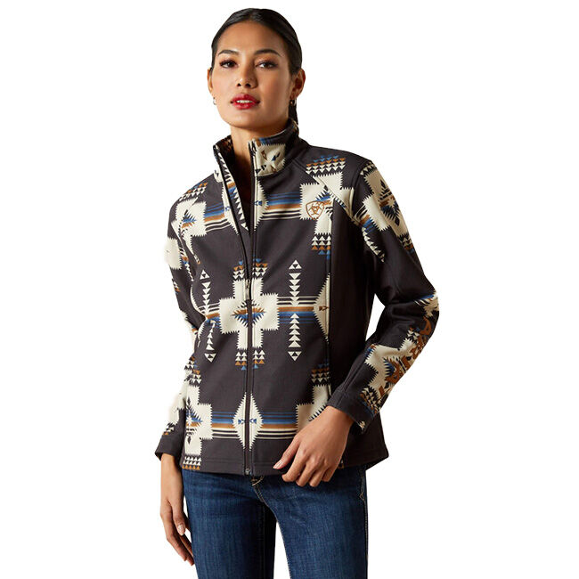 Ariat Women's Logo Softshell Print Jacket - Thornstone Print image number null