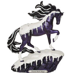 Trail of Painted Ponies Figurine - Winter 2023 - Frosted Black Magic
