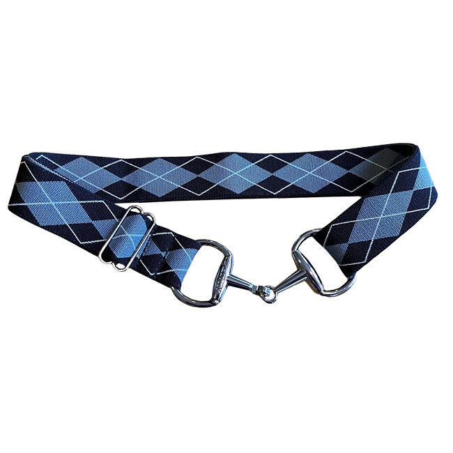 Anademi Stretch Belt with Silver-Tone Bit Buckle - Prints image number null