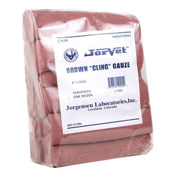 Jorvet Brown Cling Gauze - 6" x 5 Yards