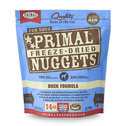 Primal Freeze-Dried Nuggets Dog Food - Duck - 14 oz