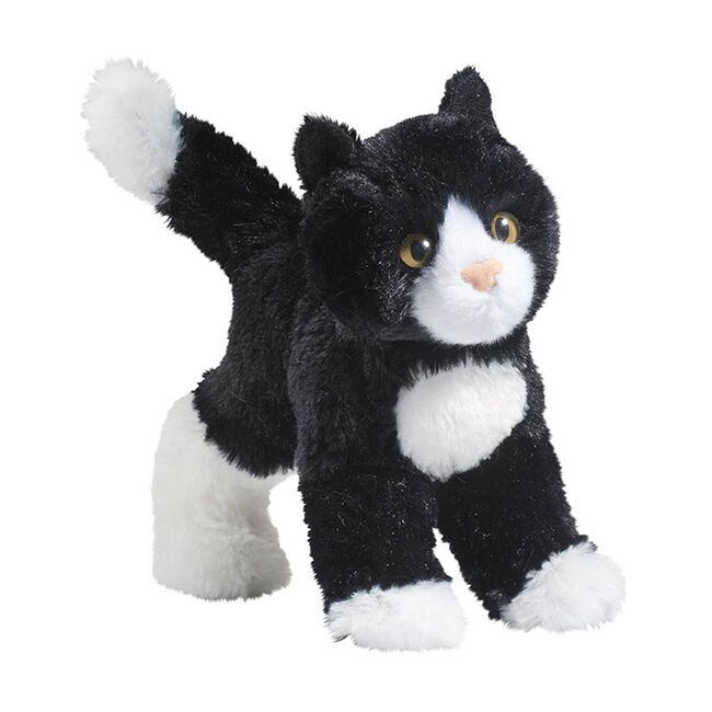 Douglas Snippy Black & White Cat Plush Toy  image number null