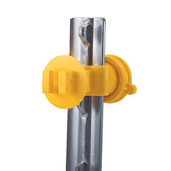 Dare Western Screw-Tight T-Post Insulator - Yellow - 25-Pack