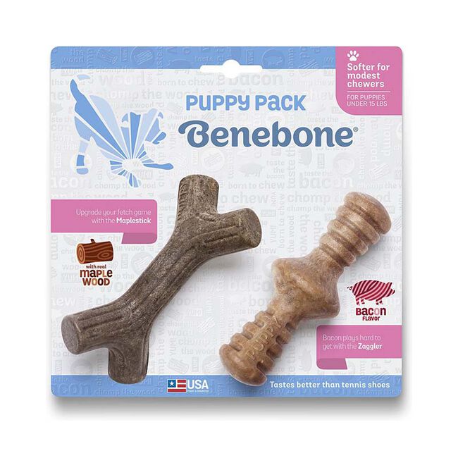 Benebone Puppy 2-Pack - Maple & Bacon Flavor image number null
